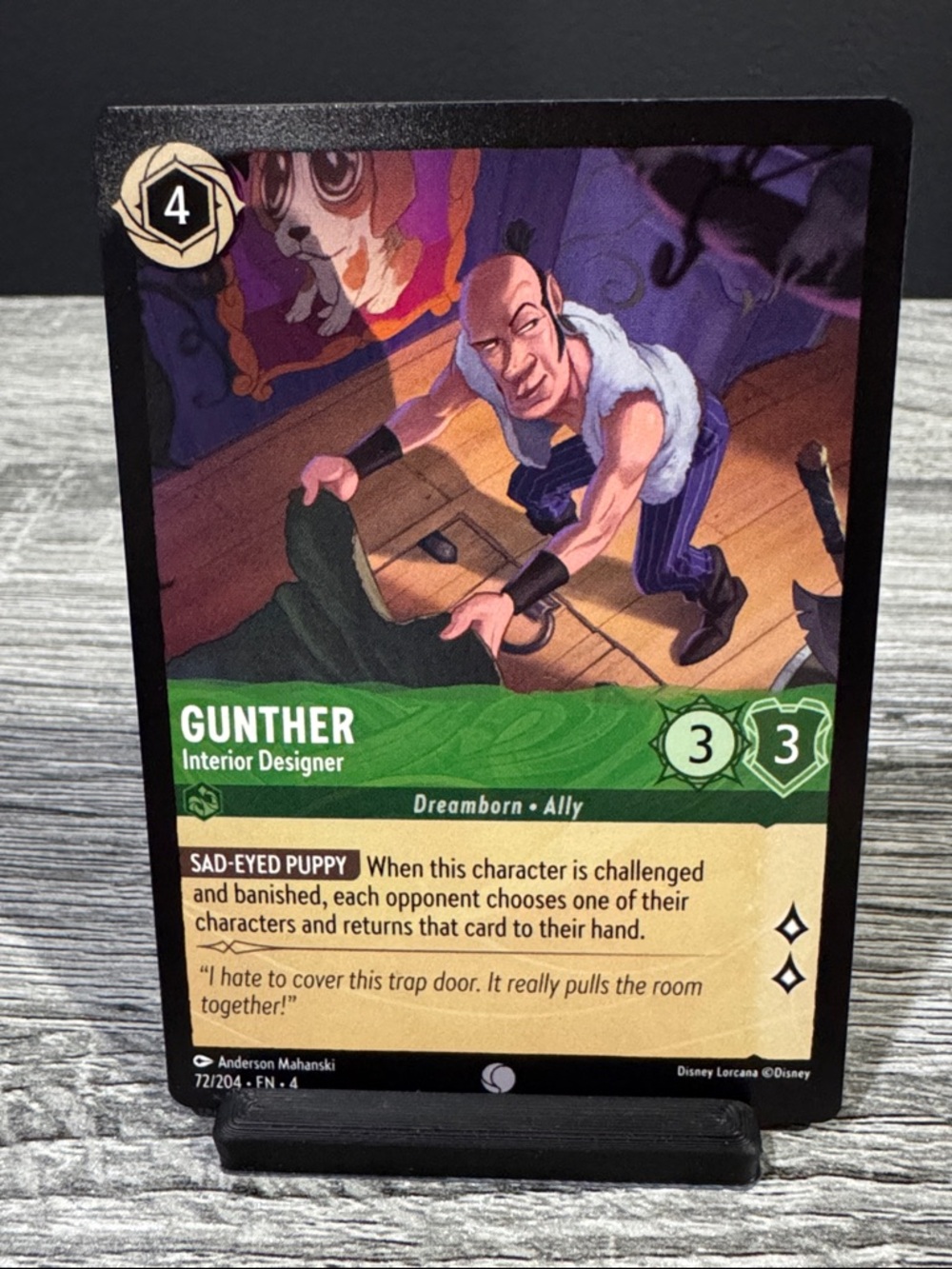 Disney | Lorcana: Ursula’s Return #72/204: Gunther (Interior Designer) - Card